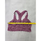 Felina Purple Lace Floral Whimsy Racerback Bridal Bralette Medium