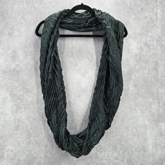 Black Silver Chevron Wide Infinity Wrap Hijab Dupatta Shawl Scarves Scarf