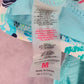 ZeroXposur Blue Stripe Sports Bra Padded Swimwear Tankini Tank Top Medium M