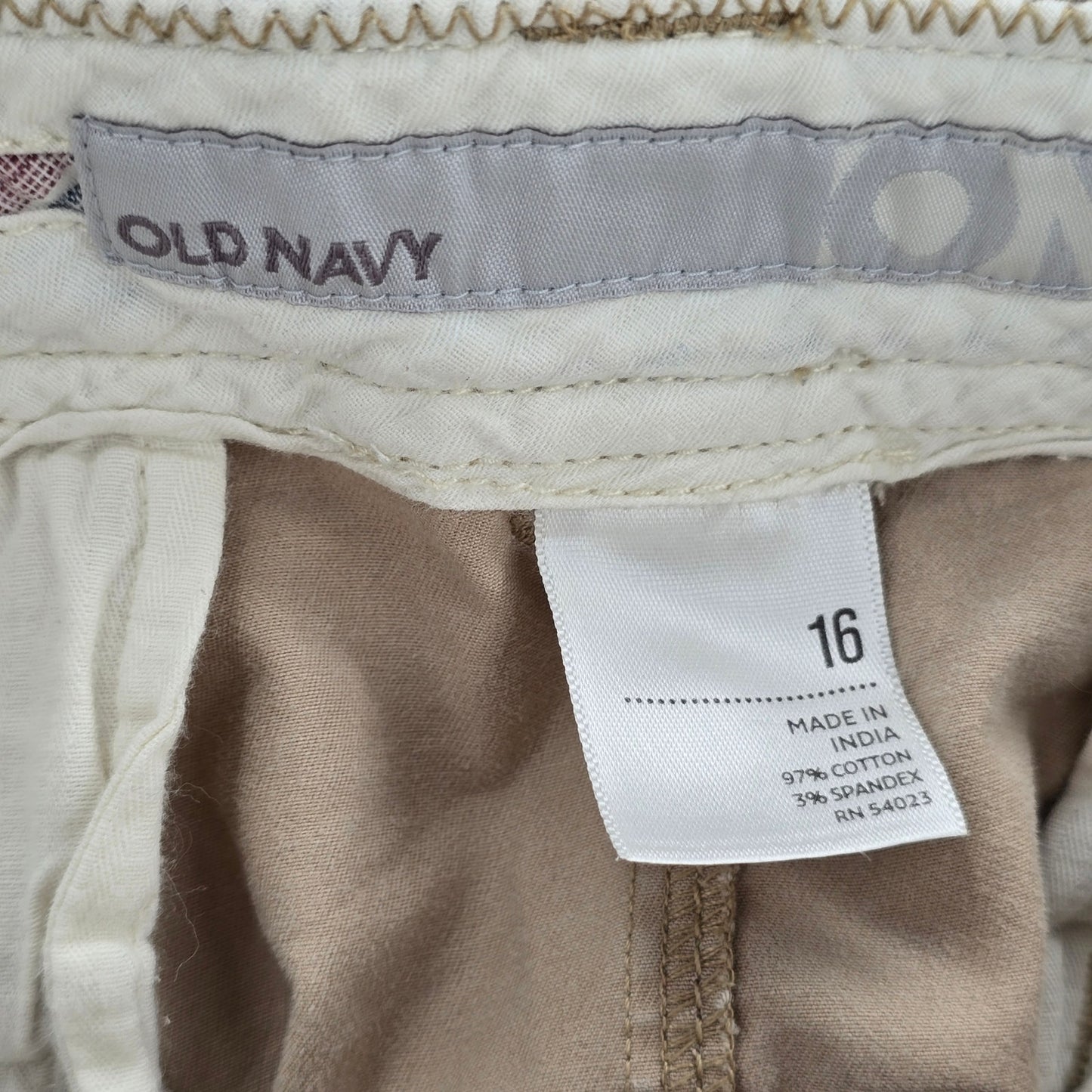 Old Navy Tan Khaki Mini Cotton Active Preppy Short Tennis Skirt Plus 16