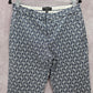 Banana Republic Navy Blue Avery Link Pattern Dress Executive Office Pants 8P