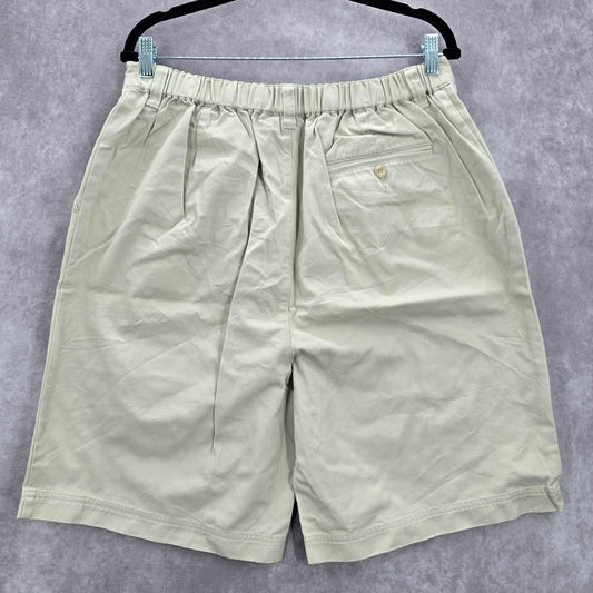 PBX Basics Khaki Tan Pullon Cargo Bermuda Pants Shorts Plus 16W