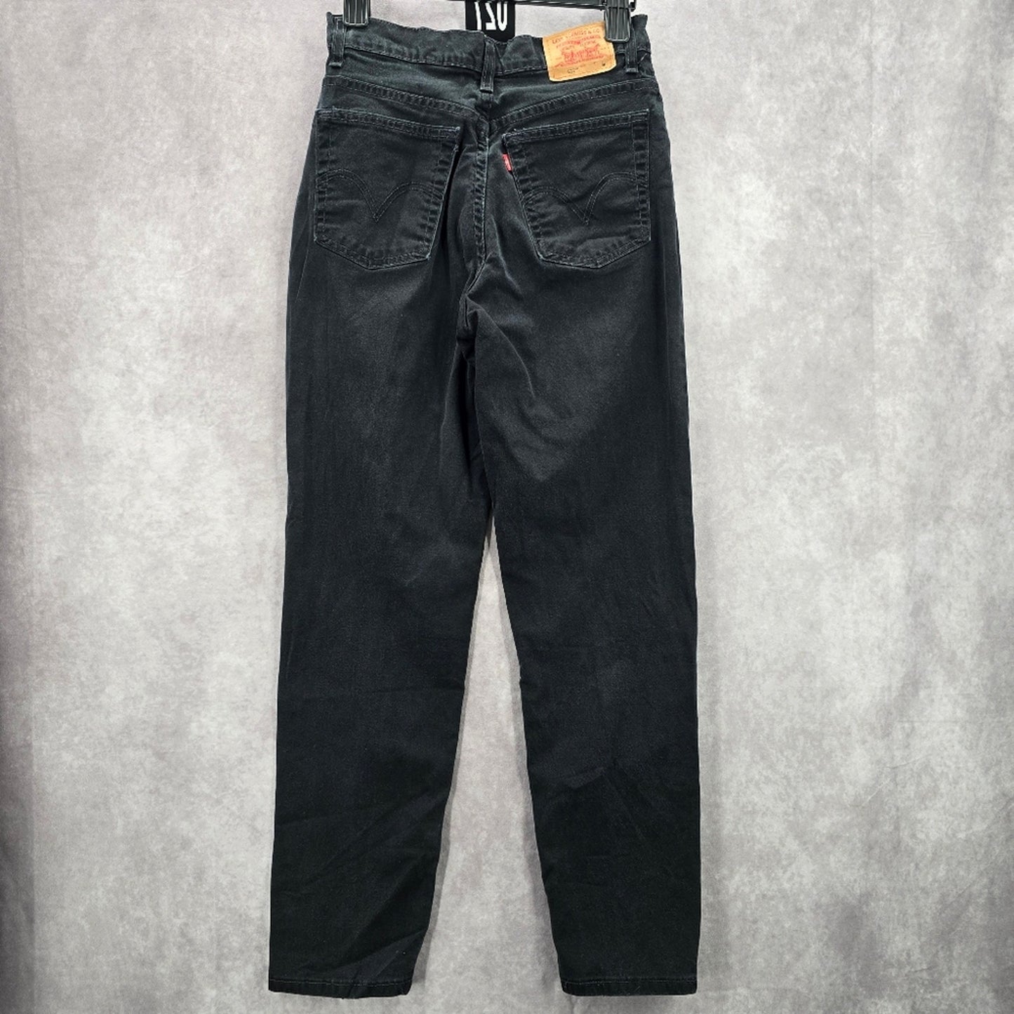 027. Levi's Classic Slim Stretch Tapered Leg Black Denim Pants 513 Jeans 8M