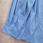 203. Woman Within Blue Button Down Flare Long Sleeve Cotton Top Plus 2X