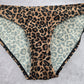 Asos Brown Animal Print Bikini Bottom Swimwear 4 Small