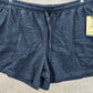 Terra & Sky Navy Blue Active Jogger Relaxed Pullon Sweat Pants Shorts Plus 2X