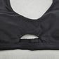 Time and Tru Black Padded Sports Bra Beach Bikini Bralette Swim Top S Small