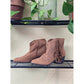 True Craft Brown Suede Fringe Zipper Ankle Boots Size 8.5