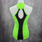 OMT Active Green Racerback Cutout Performance Sports Activewear Tank Top Small