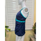 Costal Blue Navy Blue/Green Strapy Tank Top Medium