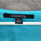 Chadwicks Blue Sleeveless Pleat Flare Midi Long Boho Cotton Dress Large