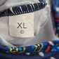 081. Blue Polka Dot Tank Top Padded Tankini Swimwear XL Extra Large