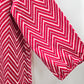 Live 4 Truth Red White Chevron Knee Length Zipper Dress Plus 1XL