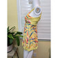 Yellow Sleeveless Geometric Pattern Top Medium