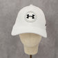 Under Armour White Fitted Athletic Sports Baseball Cap Hat