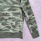 Splendid Green Camo Army Long Sleeve Pullover Crop Sweater Extra Small XS