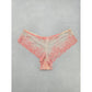 Pink Lace Floral F&F Bow Cute Romantic Panties Size 18