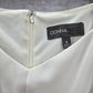 Donna Ricco White Sleeve Less Lace Zipper Y2K Retro Indie Flare Dress 8