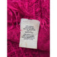 Pink Lattice Raw Edged Y2K 90s Infinity Scarf OSFM
