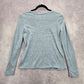 a.n.a. A New Approach Blue Long Sleeve Cotton Lounge Basic Top Extra Small XS