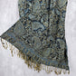 SJ Collection Blue Floral Pashmina Fringe Floral Long Shawl Scarves Wrap Scarf