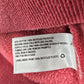 A New Day Red Long Sleeve High Neck Cropped Cotton Sweater Cardigan Medium