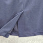 Leslie Fay Blue Knee Length Slit Stretch Executive Skirt Plus 14