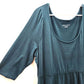 Ava & Viv Green Knee Length Flare Casual Pockets Dress Plus 1XL