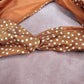 H&M Orange White Polka Dot Bikini Bottom Swimwear Size Large 12