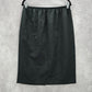 Black Pull On Knee Length Elastic Office Corporate Church Classic Skirt Size 14