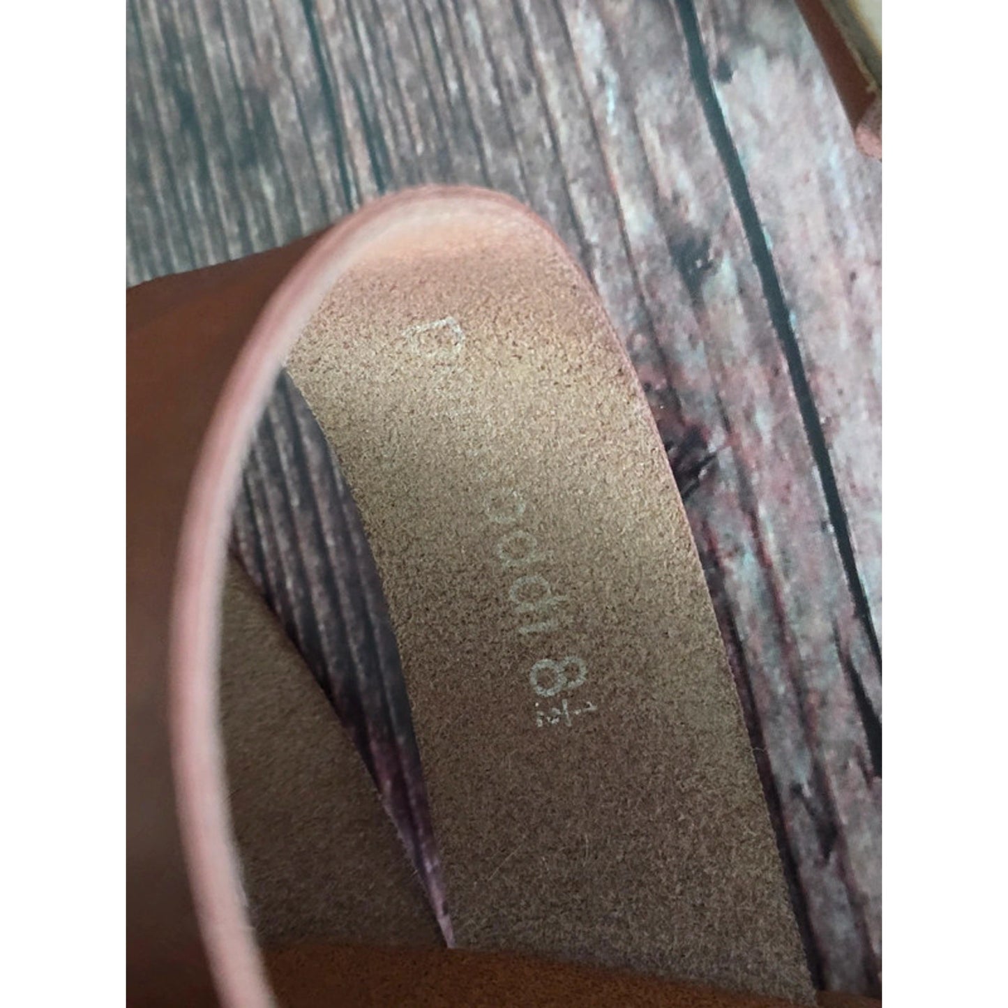 Donnaddi Brown Flat Strap Open Toe Sandals 8.5
