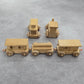Wooden Hand Crafted At The Maine State Prison Train Set Five Trains Toys