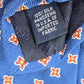 Lands' End Blue Floral Geometric 100% Silk Executive Corporate Men's Neck Tie
