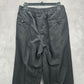 Haggar Black Plain Tailored Executive Dress Pants Trouser Bottoms Mens Small