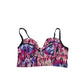 Torrid Multicolor Y2K Bikini Crop Goth Beach Resort Vacation Swimsuit Top 1X