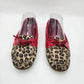 Sperry Leopard Print Red Brown Spotted Flats Size 7 Medium A-13 CH73