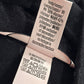 Victoria's Secrets Black Wrap Pajama Top Sleep Logo Tie White Trim L Large