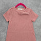 H&M Pink Glitter Bow Princess Cocktail Sweater Metallic Sparkle Dress 4-6Y