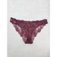 Maroon Red Lace Panty Dainty Whimsy Sexy Goth Fairy Coquette Bridal Size 18
