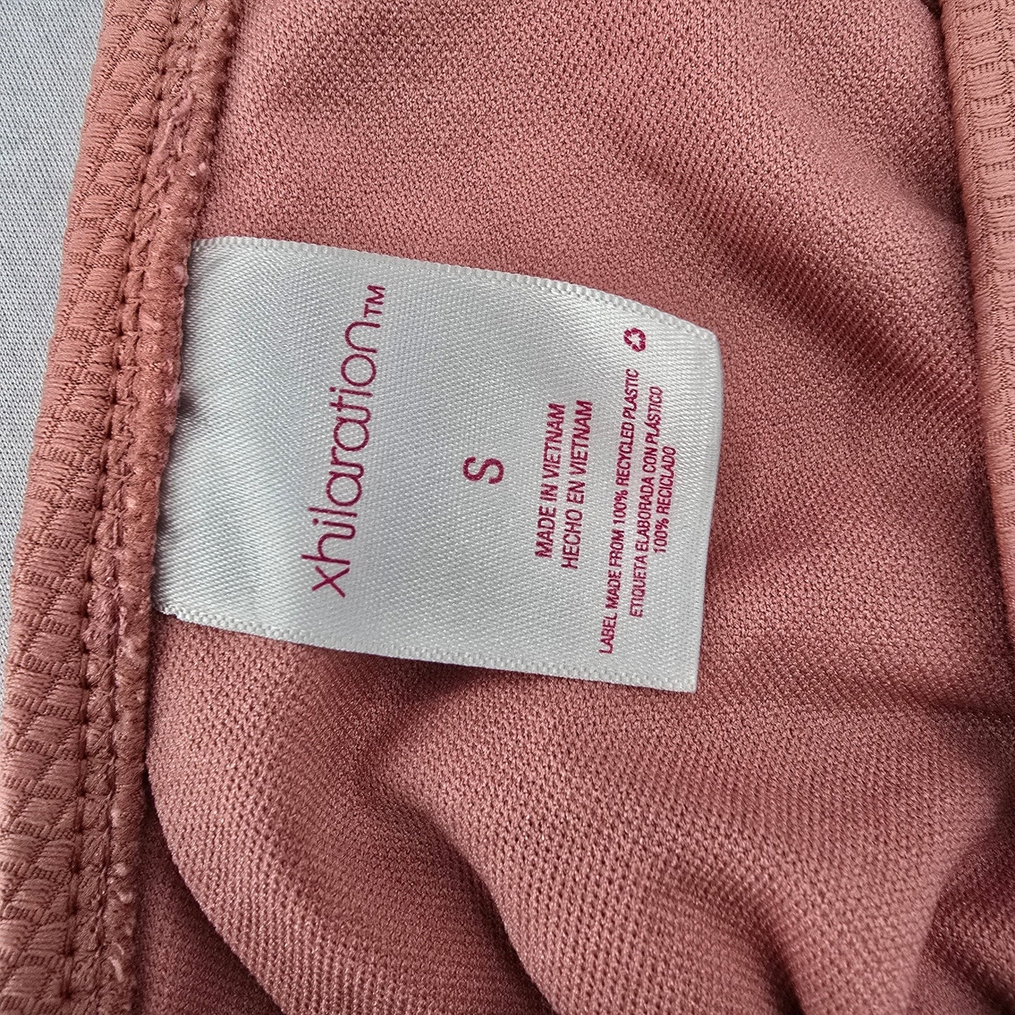 Xhilaration Pink Crisscross Tie Sports Bra Bikini Bralette Swim Top S Small