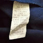 Navy Blue Vintage Executive Pull On Solid Split Knee Length Plus Skirt 14