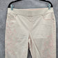 Gloria Vanderbilt Pink Embroidered Floral Crop Avery Cotton Pants 12