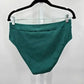 Cupshe Green Bikini Bottom High Waist Swimsuit Swimwear Size Large