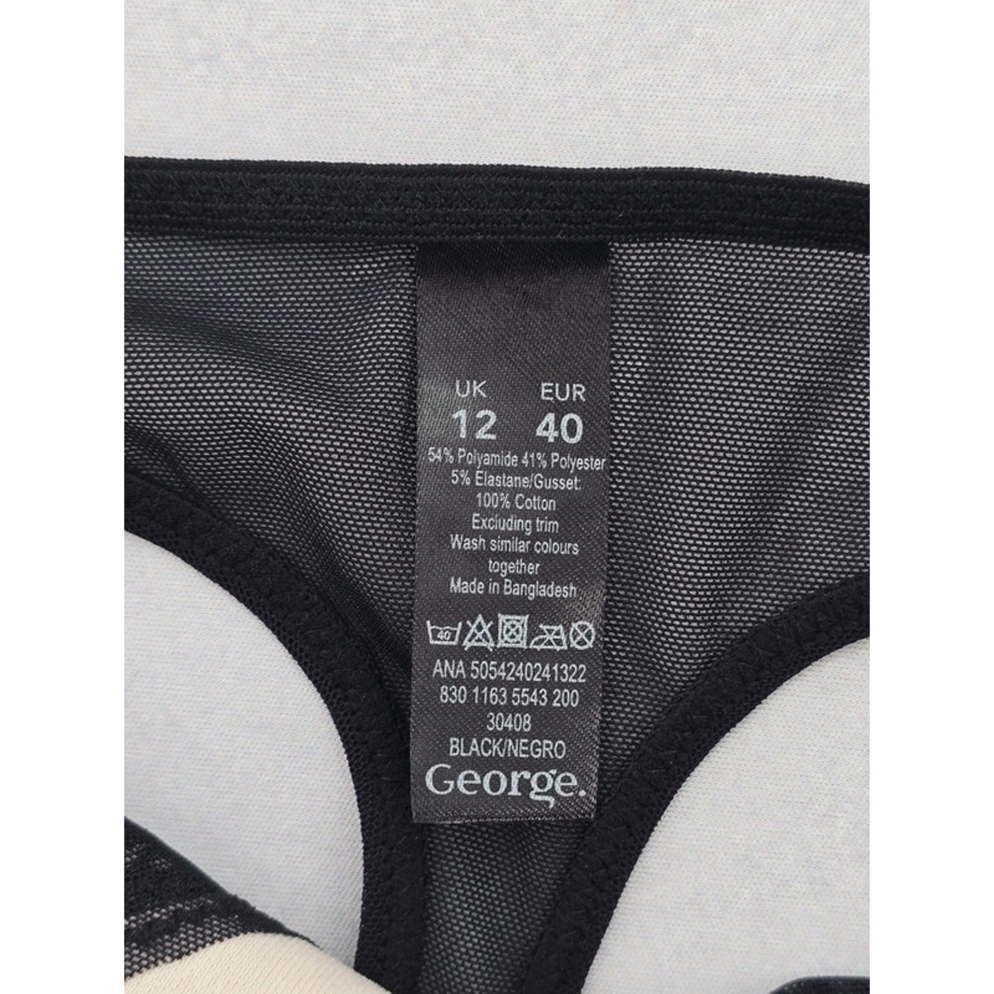 George Black Lace Panty Lace Dainty Whimsy Sexy Goth Fairy Bridal Large