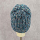 Blue Pink Crochet Knit Bucket Cap Hat Fun Vintage Y2K Funky Beanie
