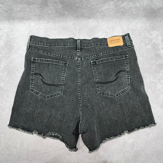 Levi Black Heritage High Rise Flat Front Jeans Denim Bottoms Pants Shorts 16W