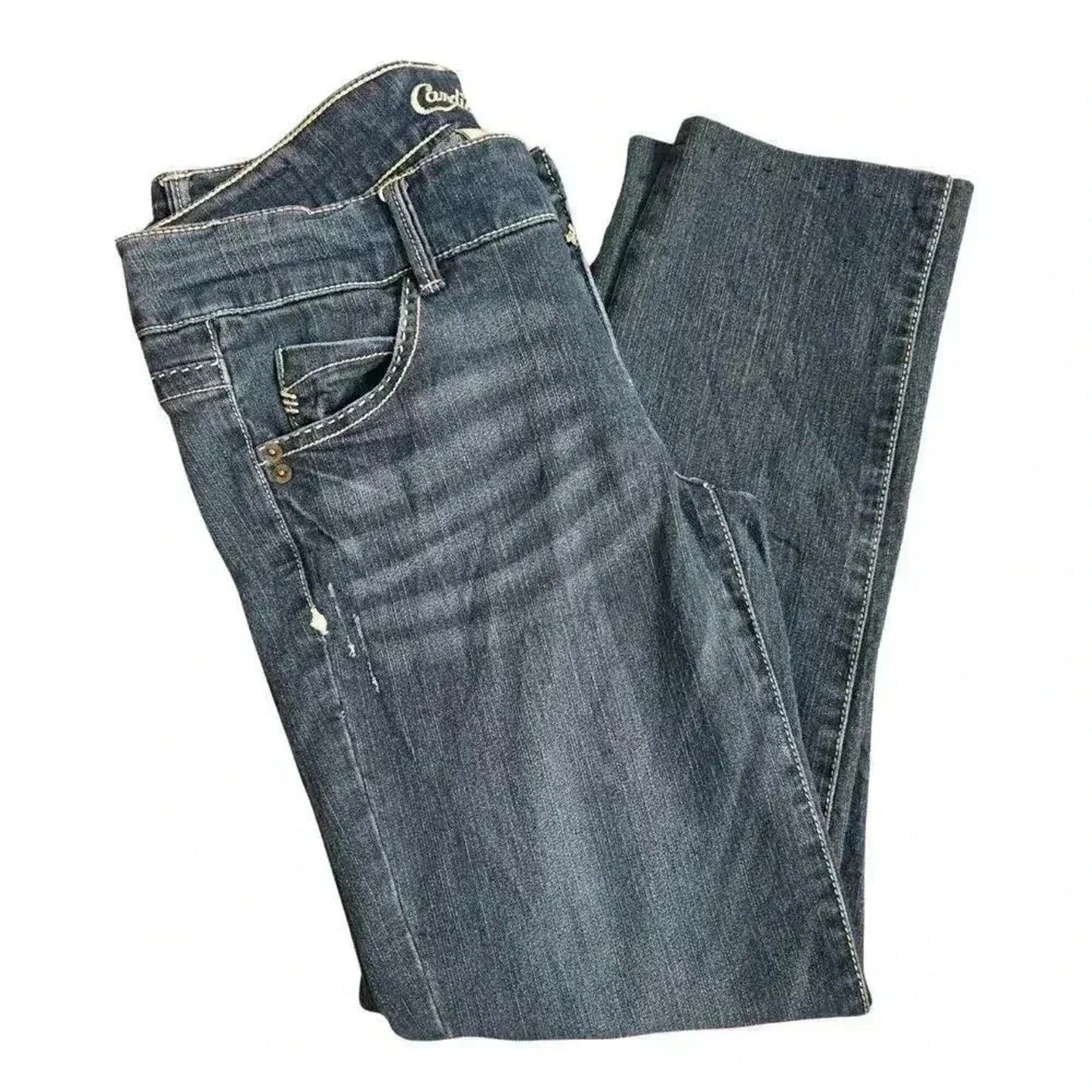 Candie's Blue Straight Leg Cotton Juniors Denim Jeans Size 11