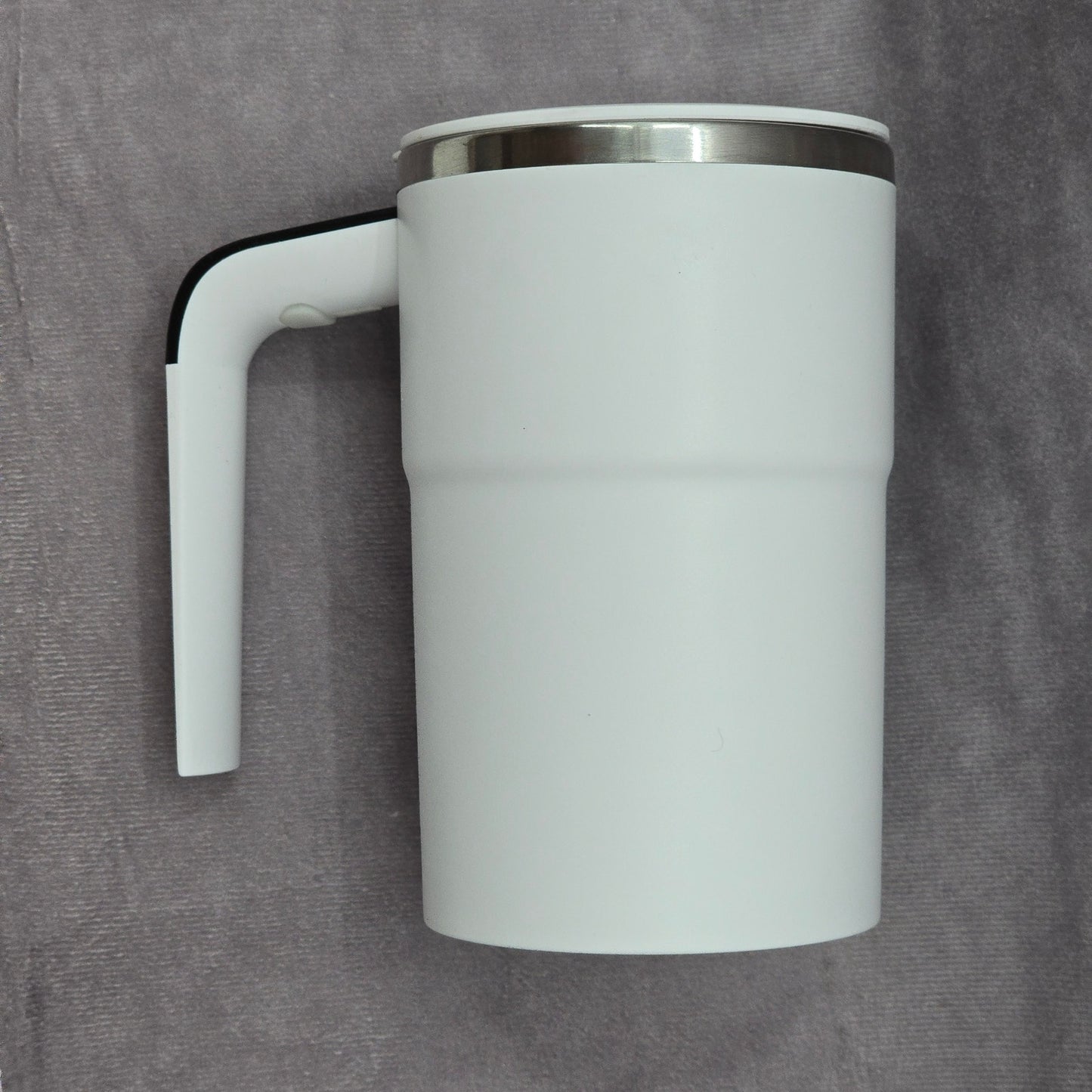 Magnetic Self Stirring Coffee Mug Cup Rechargeable Automatic Mixing LCD White