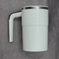 Magnetic Self Stirring Coffee Mug Cup Rechargeable Automatic Mixing LCD White