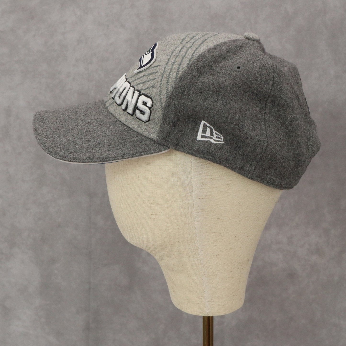 New Era Gray Superbowl Championship 9Forty Cloth Strap XLVIII Baseball Cap Hat